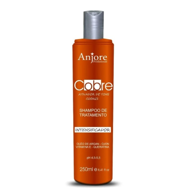 Anjore Shampoo Copper Color Intensifying Hair Maintenance Keratin Shampoo 250ml - Anjore