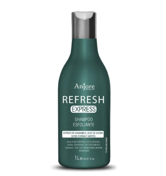 Anjore Shampoo Refresh Strengthening Hair Growth Anti Dandruff Exfoliating Shampoo 1L - Anjore