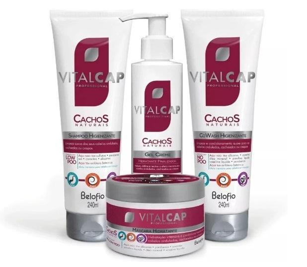 Professional Hair Treatment Vitalcap Natural Curls Kit 4 Products - BeloFio