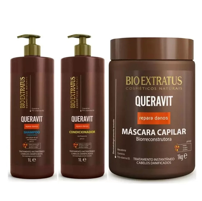 Bio Extratus Hair Care Kits Queravit SOS Damage Hair Bio Reconstructor Treatment Kit 3x1 - Bio Extratus