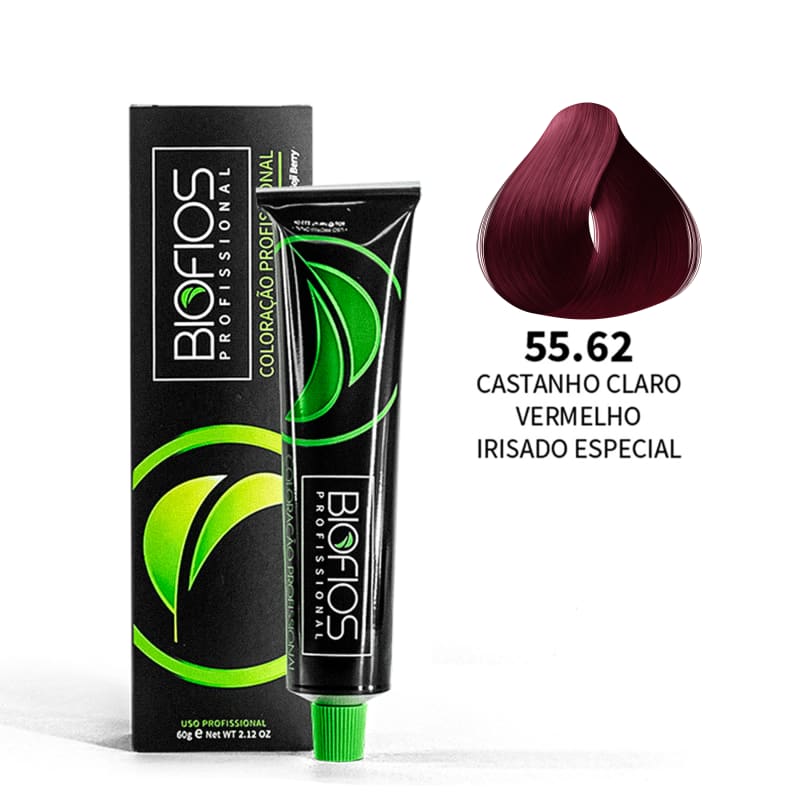 Biofios Profissional Hair Color Biofios Profissional 55.62 Brown Light Red Irisado Special- Coloring 60g