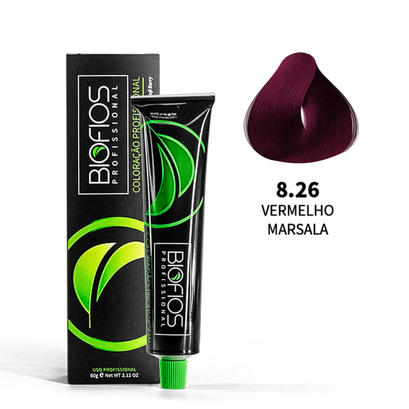 Biofios Profissional Hair Color Biofios Profissional 8.26 Red Marsala- Permanent Coloring 60g