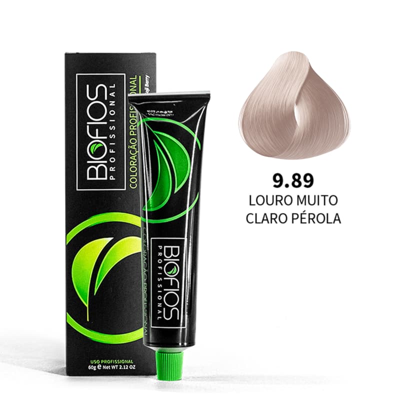 Biofios Profissional Hair Color Biofios Profissional 9.89 Very Clear Blonde Pearl- Permanent Coloring 60g
