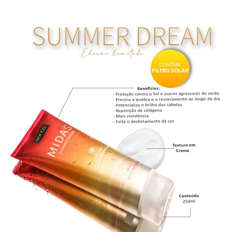 Biofios Profissional Hair Styling Products Biofios Profissional Midas Summer Dream- Thermal Protector 250g