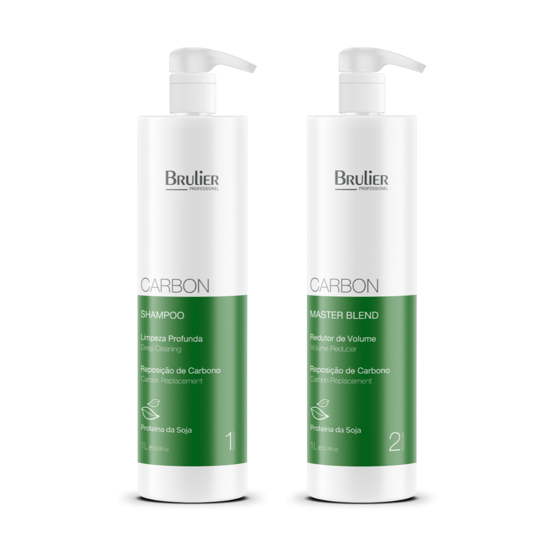 Brulier Brazilian Keratin Treatment Professional Carbon Reductor Shine Softness Blond Treatment 2x1L - Brulier