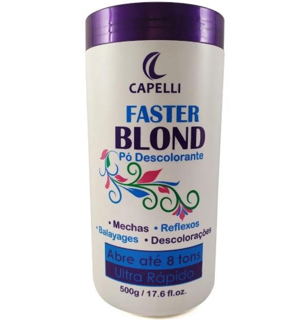 Capelli Brazilian Keratin Treatment Ultra Fast 8 Tones Blue Discoloration Highlights Bleaching Powder 500g - Capelli
