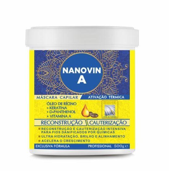 Cavalo de Ouro - Nanovin Hair Mask Nanovin Reconstruction Cauterization Thermal Activation Mask 500g - Nanovin A