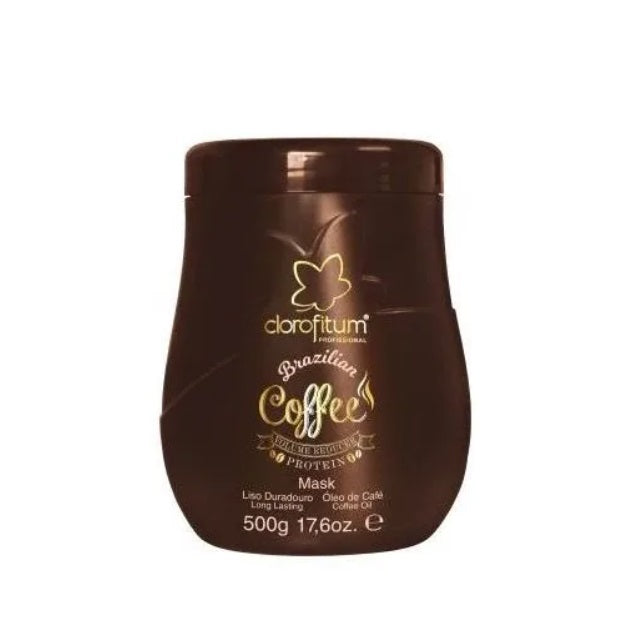 Clorofitum Hair Care Brazilian Coffee Moisturizing Anti Aging Hair Treatment Mask 500g - Clorofitum