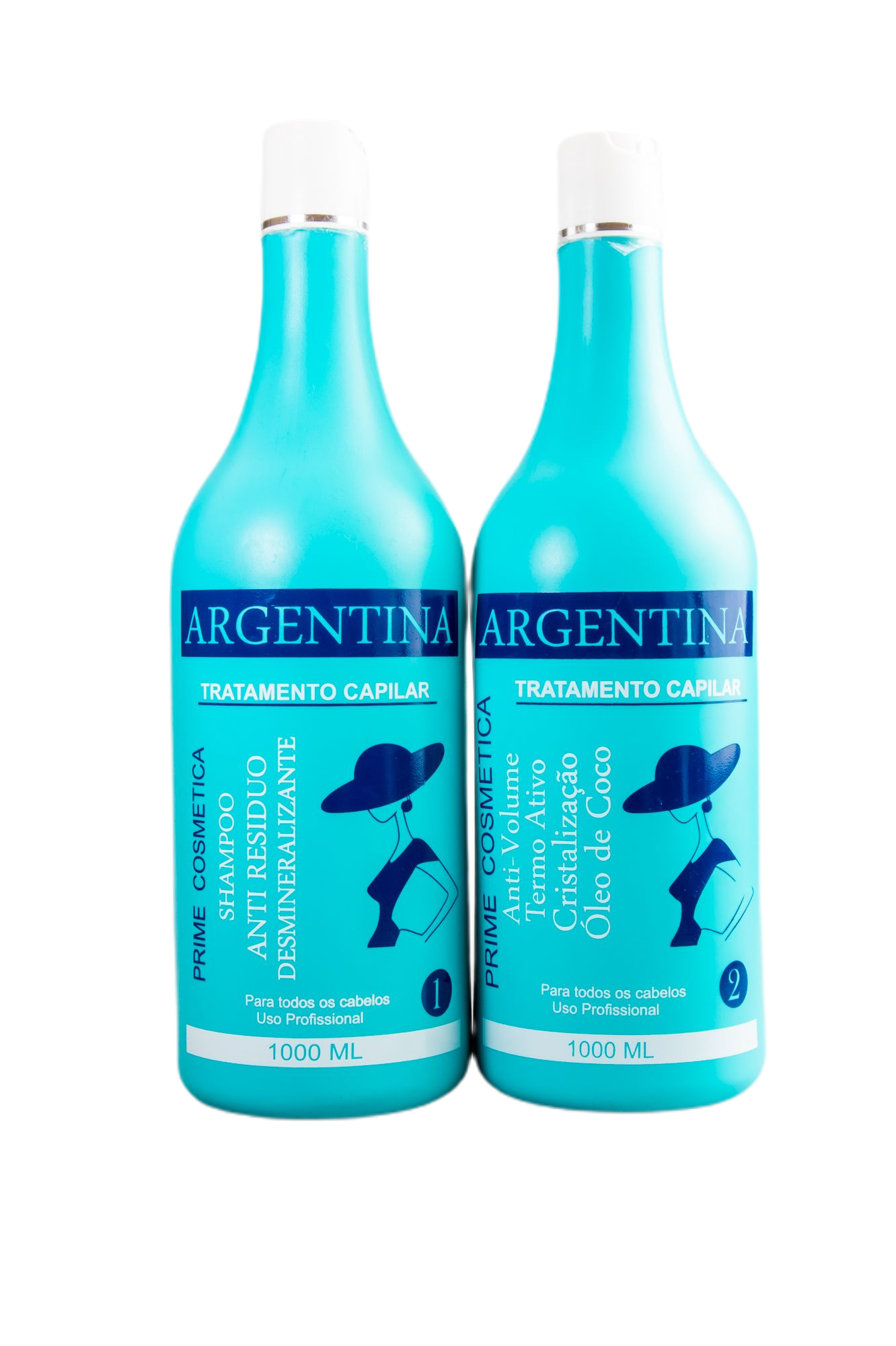 Cosmetica Argentina Brazilian Keratin Treatment Hair Active Streight Argentina Progressive Brush Kit 2x1L - Cosmetica Argentina
