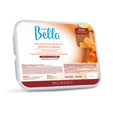 Depil Bella Hair Removal Wax Depil Bella High Performance Hard Wax Hair Removal Apricot & Argan 28.2 Oz