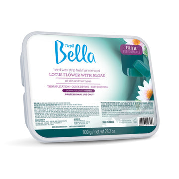 Depil Bella Hair Removal Wax Depil Bella High Performance Hard Wax Hair Removal Lotus Flower & Algae 28.2 Oz