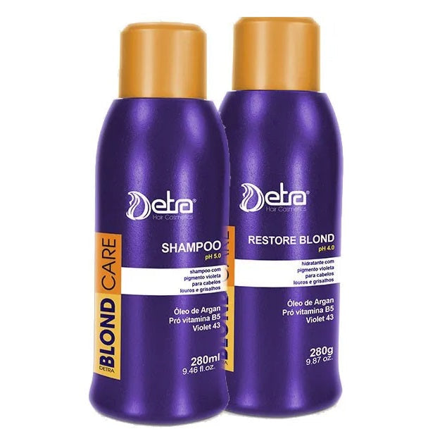 Detra Hair Hair Care Kits Blond Care Neutralizing Color Maintenance Hydration Restore Treatment Kit 2x280 - Detra Hair