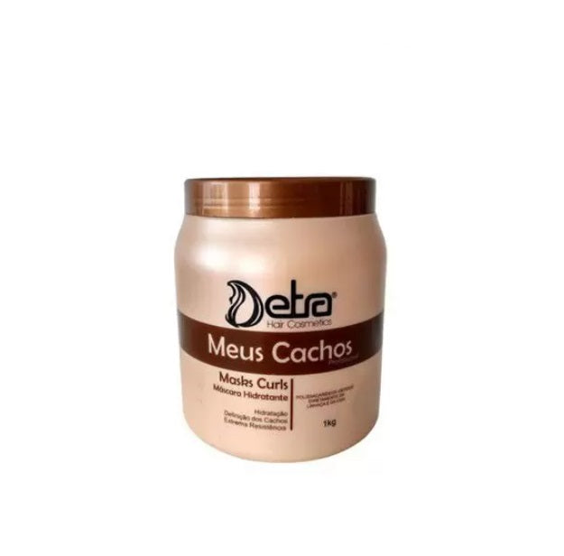 Detra Hair Hair Care Meus Cachos Curls Curly Hair Treatment Avocado Home Care Mask 1Kg - Detra Hair