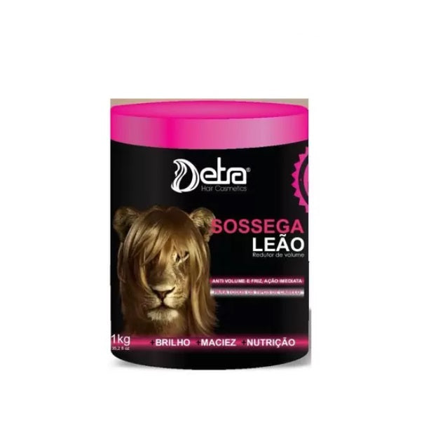 Detra Hair Hair Care Sossega Leão Volume Reducer Hair Straightening Smoothing Treatment 1Kg - Detra Hair