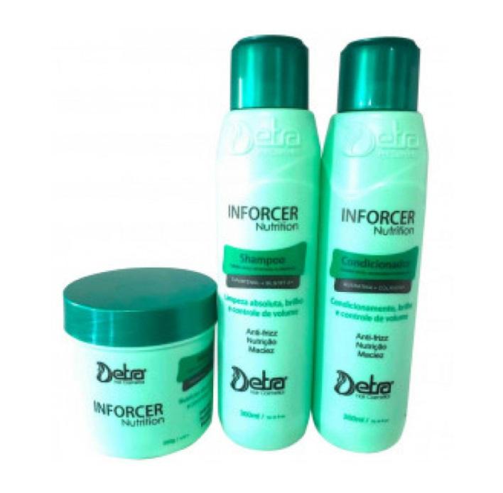 Detra Hair Home Care Inforcer Nutrition Nourishing Softness Anti Frizz Treatment 3x300ml - Detra Hair