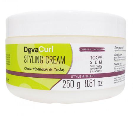 Styling Cream Stylizer Style &amp; Shape Mask Tratamiento para cabello rizado 250g - Deva Curl