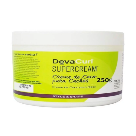 Super Coco Coconut Style Shape Cream Mask Curly Hair Treatment 250g - Deva Curl