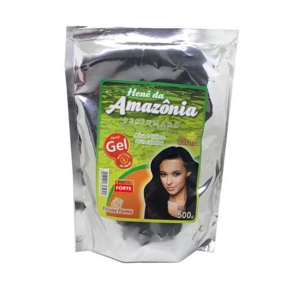 Divina Dama Brazilian Keratin Treatment Amazon Henê Gel Strong Black Straightening Henna Keratin 500g - Divina Dama