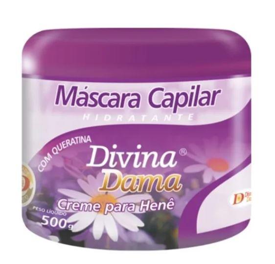 Divina Dama Brazilian Keratin Treatment White Moisturizing Cream for Henê Hydration Dyeing Henna 500g - Divina Dama