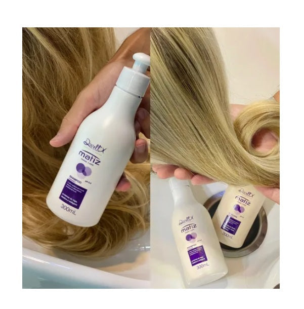 Dwell'x Hair Care Kits Matiz Blond Hair Tinting Maintenance Home Care Treatment Kit 2x300 - Dwell'x