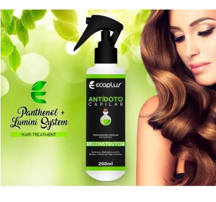 Ecoplus Home Care Hair Antidote Panthenol Lumini Reconstructor Treatment Spray 200ml - Ecoplus