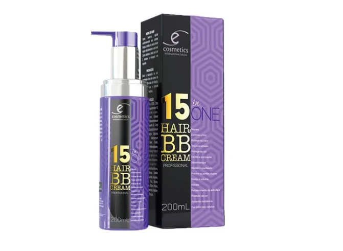 Ecosmetics Brazilian Keratin Treatment 15 in One Moisturizing Frizz Control Hair Protection BB Cream 200ml - Ecosmetics