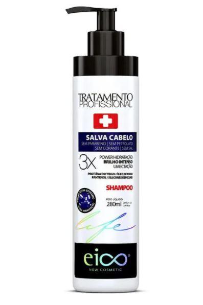 Eico Brazilian Keratin Treatment Moisturizing Hydration Brightness Hair Save Treatment Shampoo 280ml - Eico