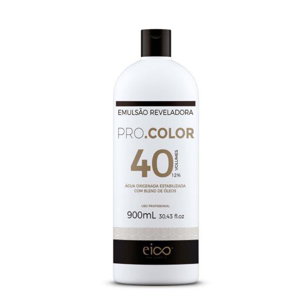 Eico Brazilian Keratin Treatment Pro Color Bleaching Oil Stabilized Emulsion Oils Blend OX 40 Vol. 900ml - Eico