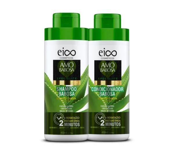 Eico Brazilian Keratin Treatment Spécialité Love Babosa Aloe Vera Castor Oil Biotin Nourishing Kit 2x450ml - Eico