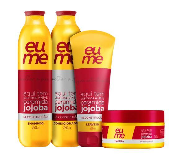 Eume Brazilian Keratin Treatment Jojoba Vitamins Damaged Hair Reconstruction Treatment Kit 4 Products - Eume