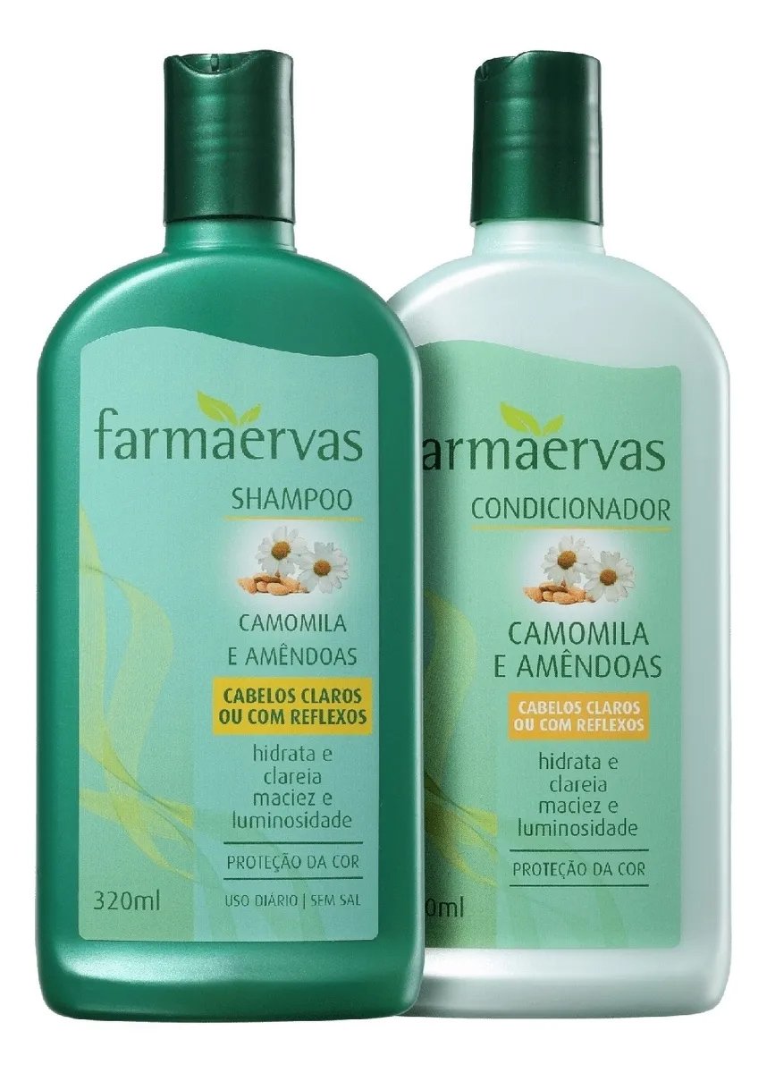 Farmaervas Home Care Kit Shampoo + Cond Farmaervas Camomile E Almonds 320ml - Farmaervas