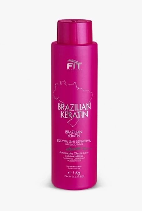 Fit Cosmetics Brazilian Keratin Treatment Brazilian Keratin Semi Definitive Hair Smoothing Treatment 1Kg - Fit Cosmetics