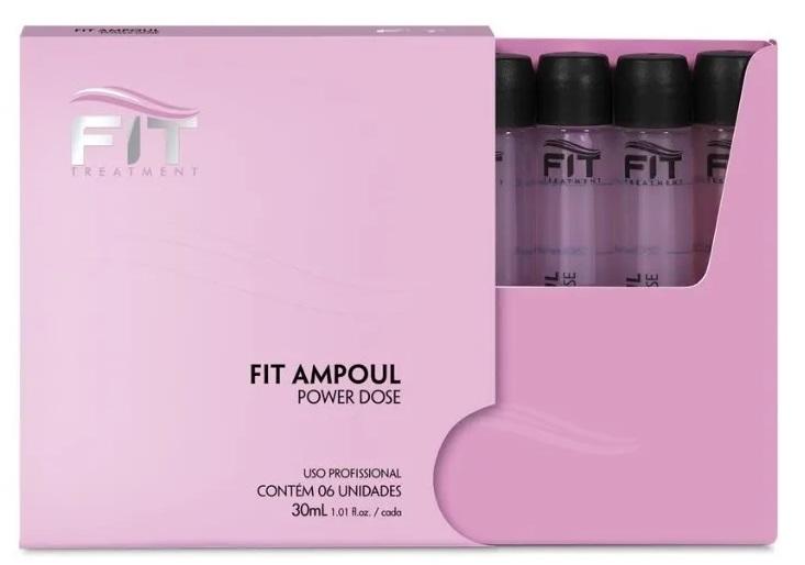 Fit Cosmetics Brazilian Keratin Treatment Professional Intensive Treatment Power Dose Ampoul Kit 6x30ml - Fit Cosmetics