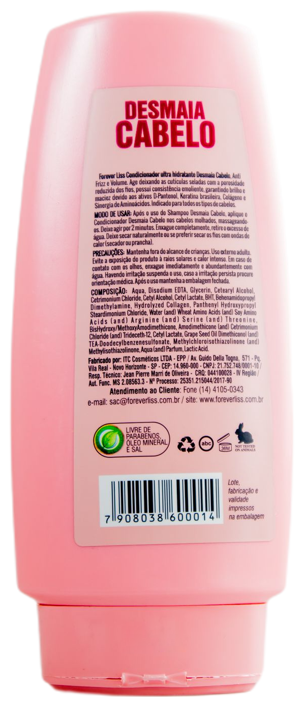 Forever Liss Desmaia Cabelos Hair Faints Ultra Moisturizing Conditioner 300g - Forever Liss