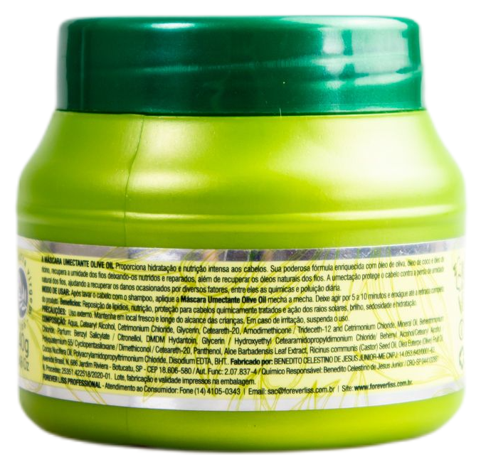 Forever Liss Hair Mask Olive Oil Mega Power Nourishing Nutrition Moiturizing Mask 240g - Forever Liss