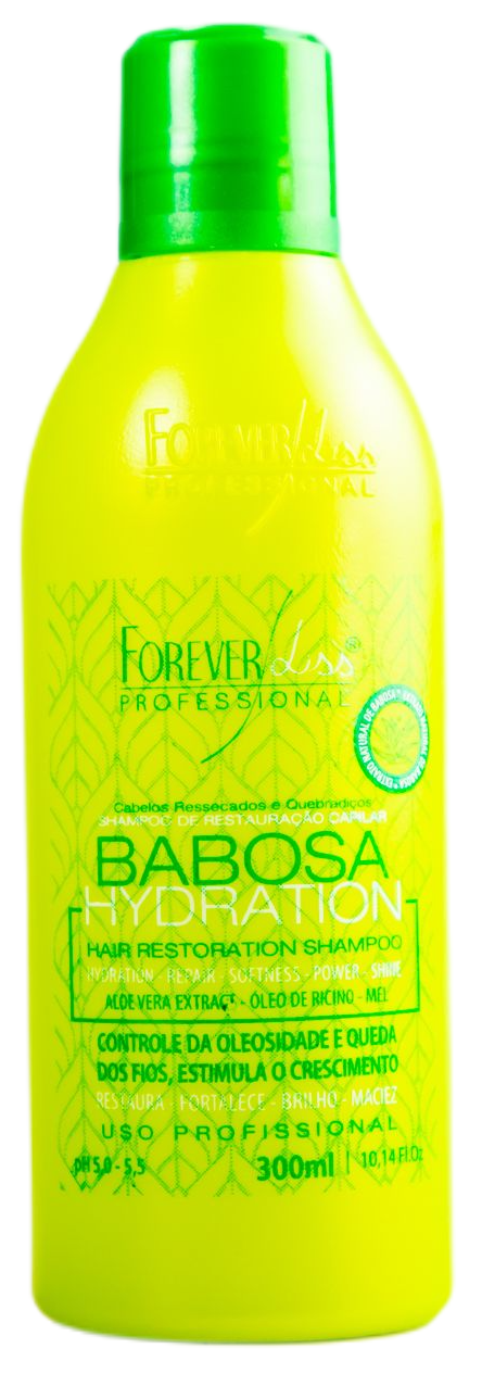 Forever Liss Home Care Babosa Aloe Hair Restoration Moisturizing Softness Shampoo 300ml - Forever Liss