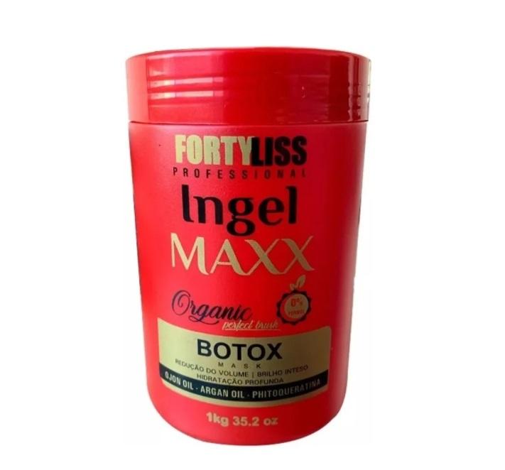 Forty Liss Brazilian Keratin Treatment Ingel Maxx Organic Botox Perfect Brush Volume Reducer Treatment 1Kg - Forty Liss