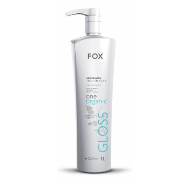 Fox Hair Straighteners One Organic One Step Progressive Brush Gloss Straightening Mask 1L - Fox
