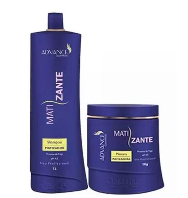 Gold Hair Advance Brazilian Keratin Treatment Blond Tinting Maintenance Moisturizing Treatment Kit 2x1 - Gold Hair Advance