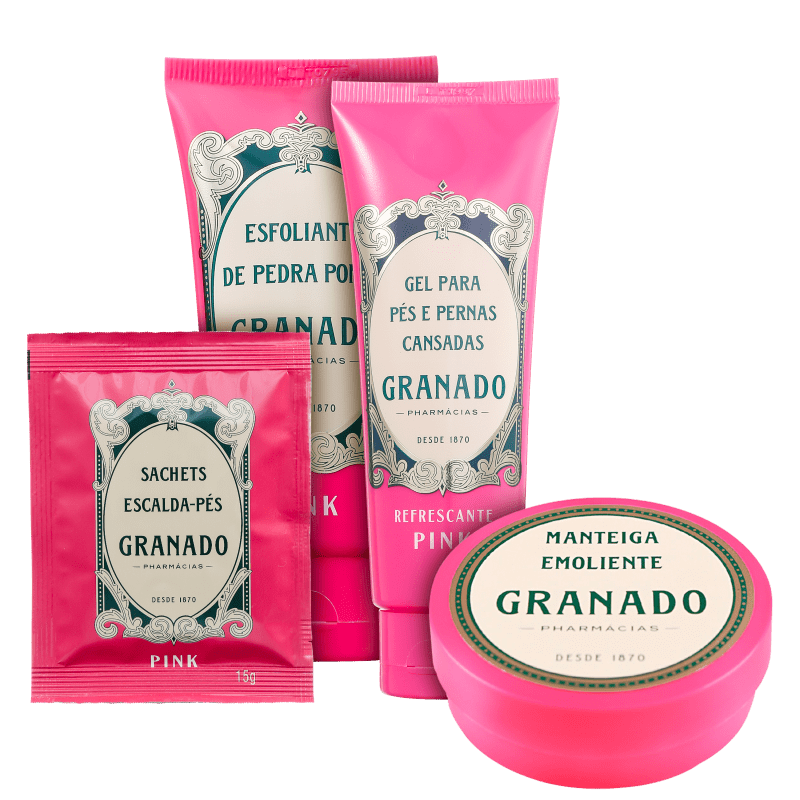 Kit Granado Pink Spa Feet Skin Care (4 Products)