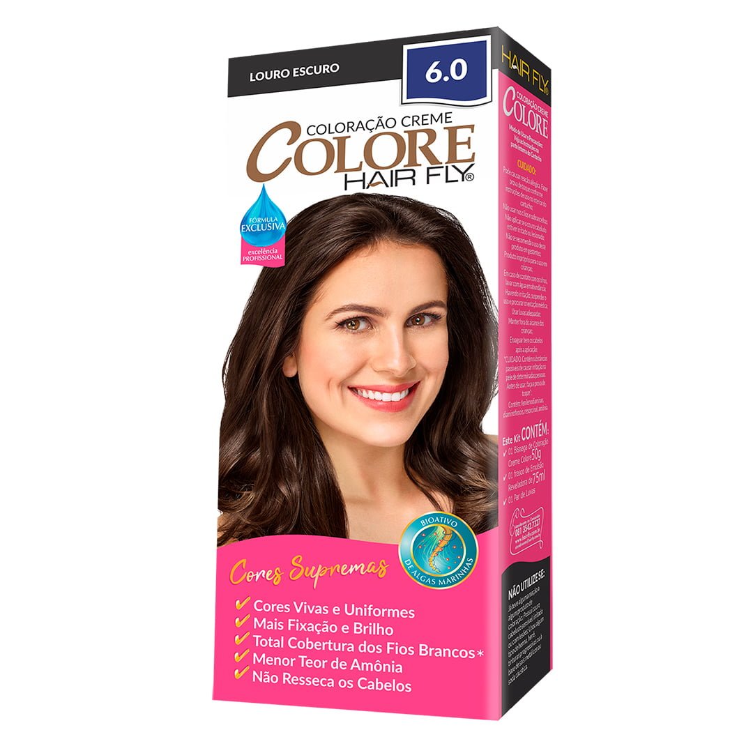 Hair Fly Hair Coloring Hair Fly Coloring Cream Colors 6.0 - Dark Blonde 125g