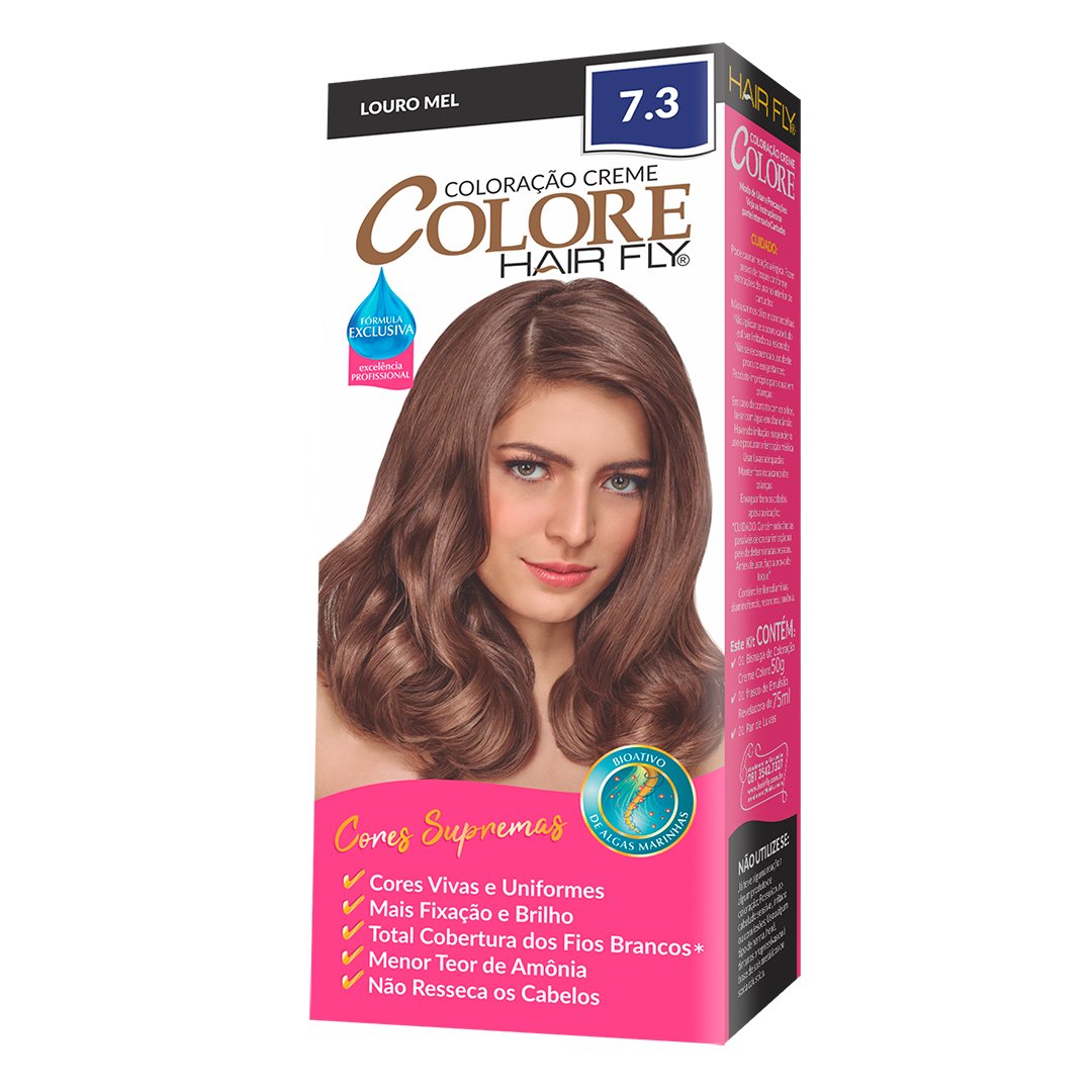 Hair Fly Hair Coloring Hair Fly Coloring Cream Colors 7.3 - Blond Honey 125g
