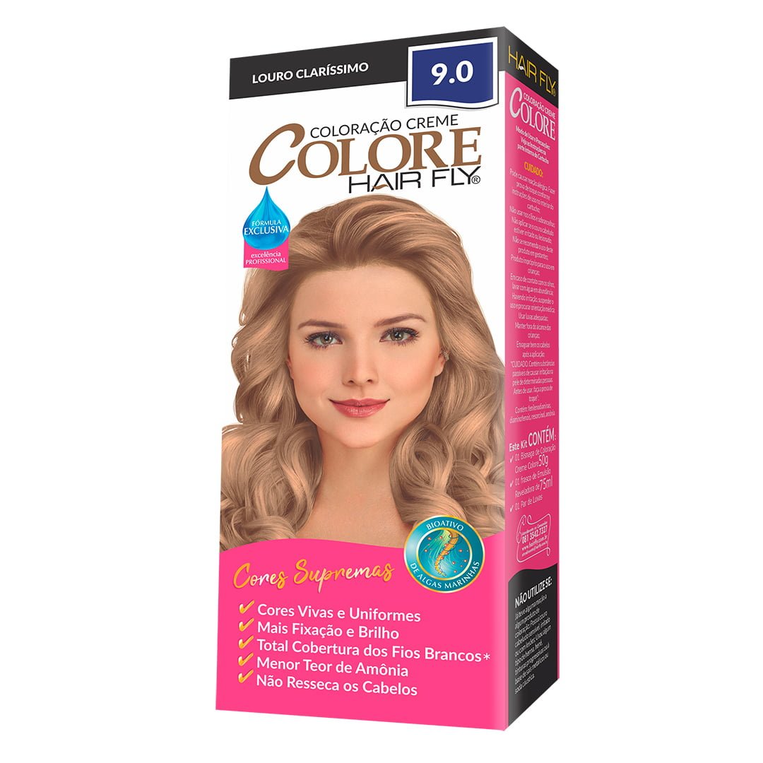 Hair Fly Hair Coloring Hair Fly Coloring Cream Colors 9.0 - Clear 125g