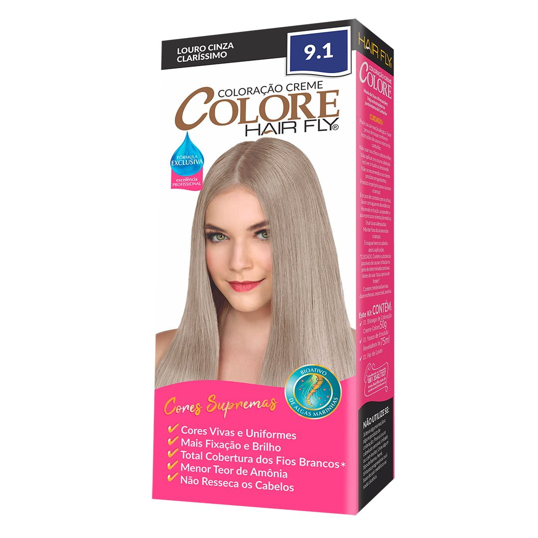 Hair Fly Hair Coloring Hair Fly Coloring Cream Colors Blonde Gray Clear 9.1