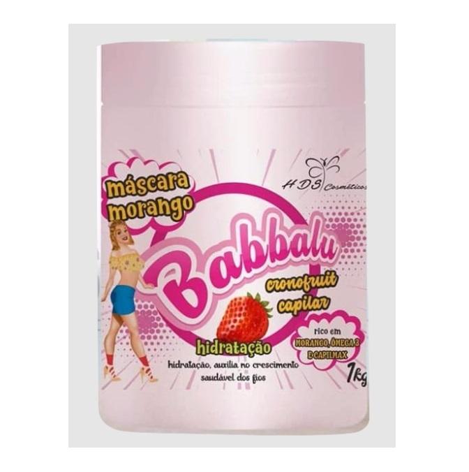 HDS Cosmetics Hair Mask Babbalu Strawberry Cronofruit Moisturizing Growth Mask 1Kg - HDS Cosmetics