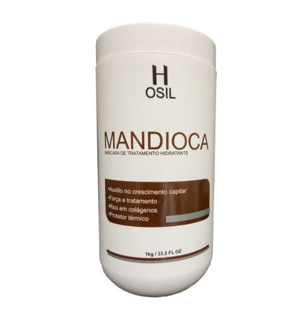 Heart Osil Hair Care Mandioca Cassava Hydrating Anti Frizz Hair Growth Treatment Mask 1Kg - Heart Osil