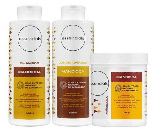 iLike Brazilian Keratin Treatment Manioc Cassava Hair Growth Shine Vitality Recovery Treatment Kit 3 Prod. - iLike