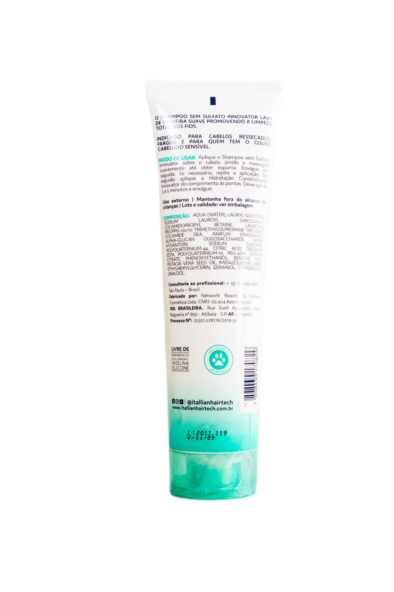 Itallian Hair Tech Brazilian Keratin Treatment Pistachio Innovator Sulfate Free Revitalizing Shampoo 280ml - Itallian Hair Tech