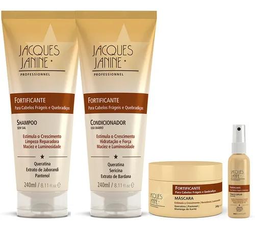 Jacques Janine Home Care Kit 4 Un Fortifying Shampoo Conditioner Mask Tonic - Jacques Janine