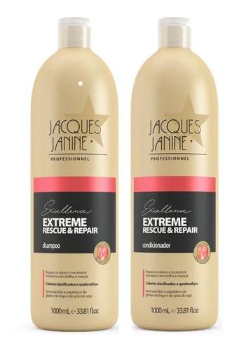Jacques Janine Salon Lines Jacques Janine Kit Extreme Rescue & Repair Shampoo + Cond 1l - Jacques Janine